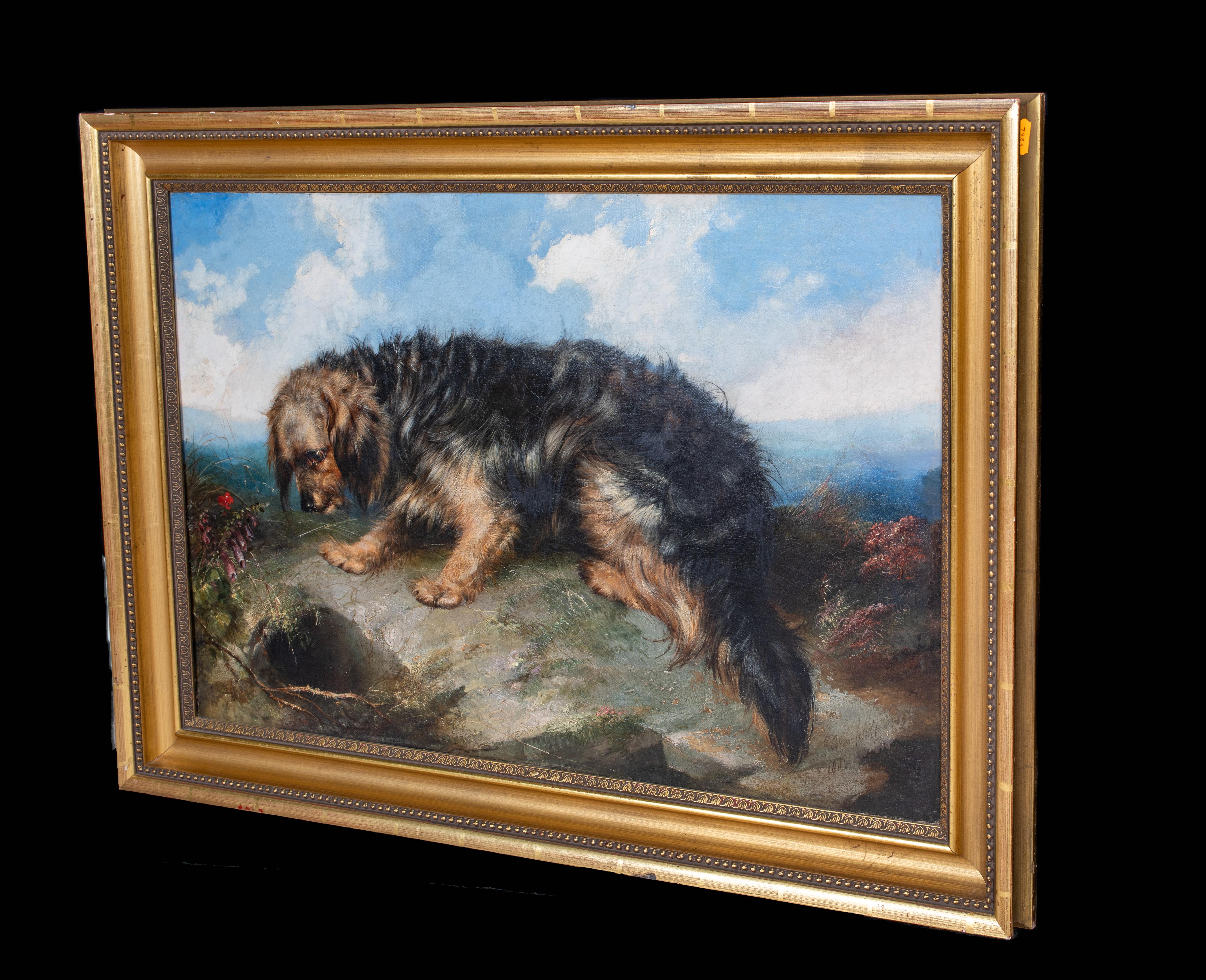 Portrait Of A Terrier, dated 1865  by George Armfield (1808-1893) For Sale 5