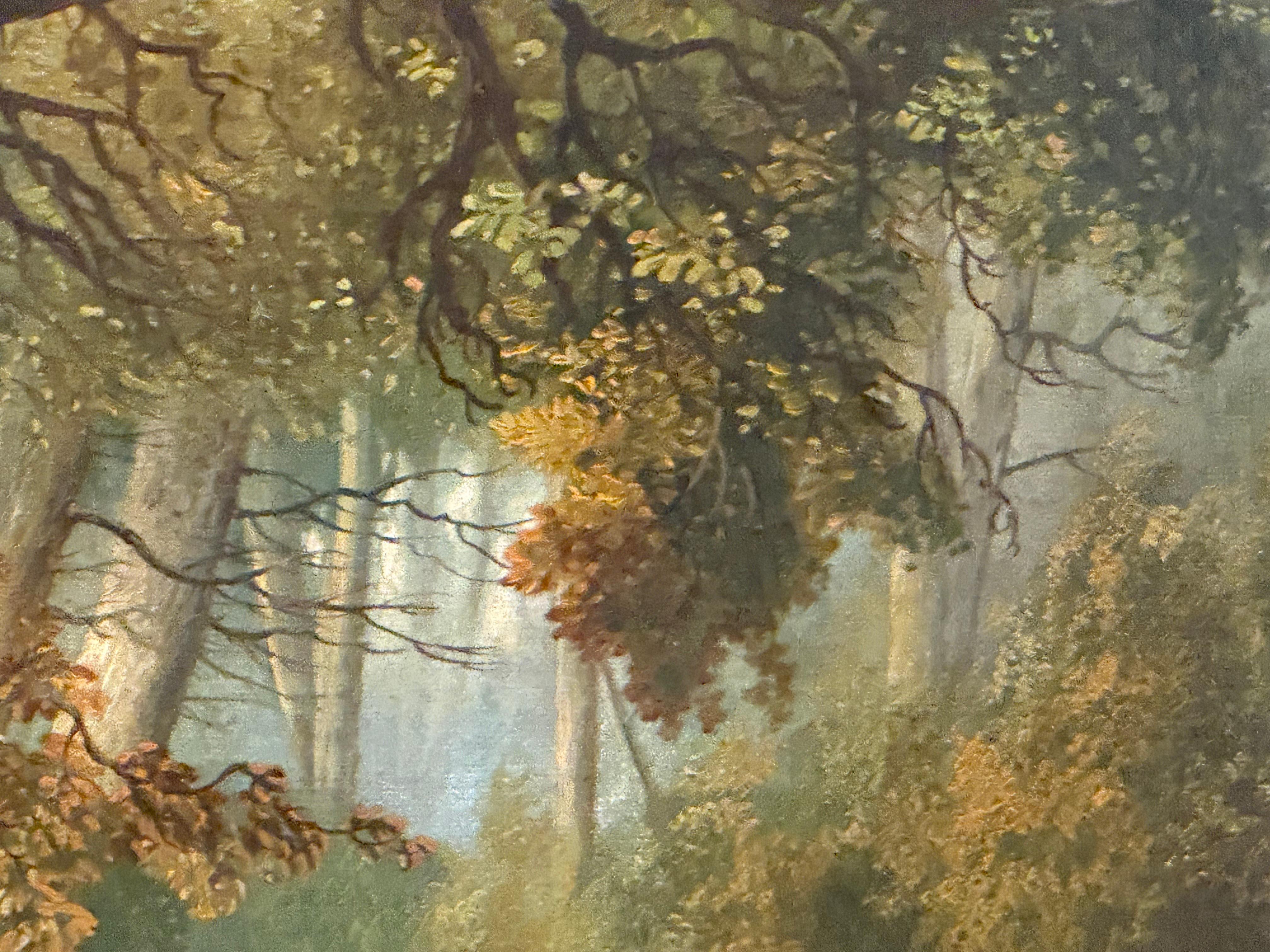 Terriers and Fox in Woodland 19th century im Angebot 9