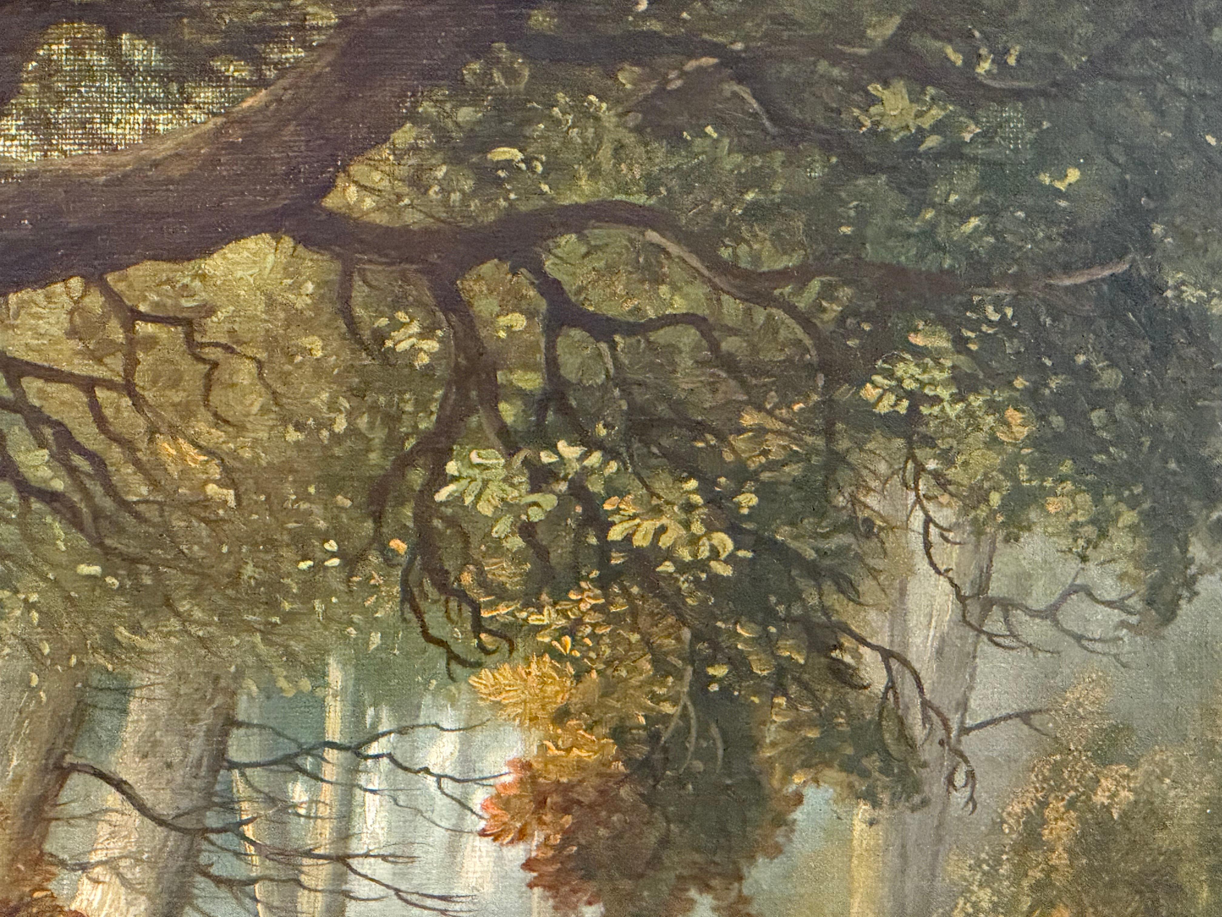 Terriers and Fox in Woodland 19th century im Angebot 10