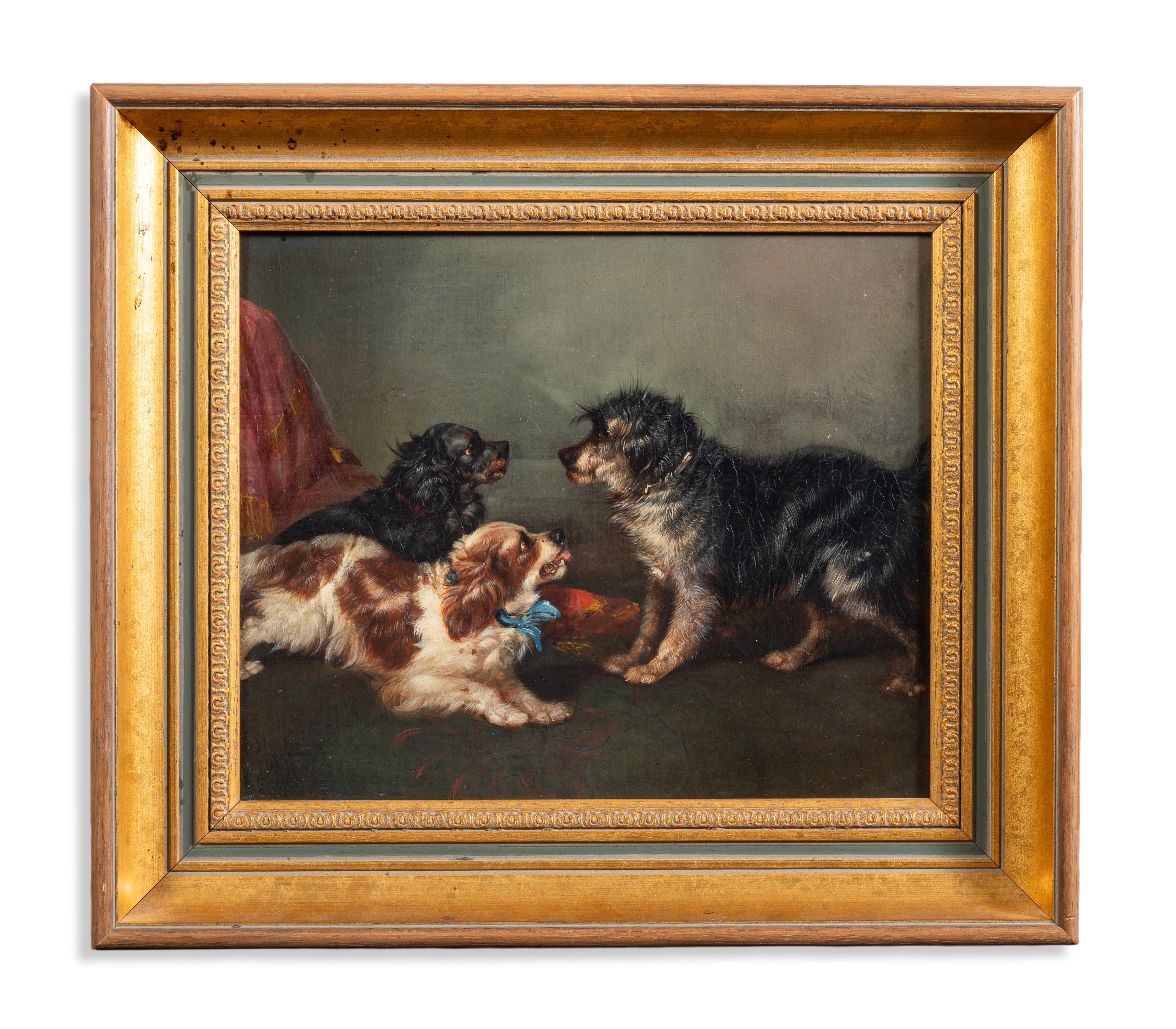 George Armfield Animal Painting - Terriers & King Charles Spaniels