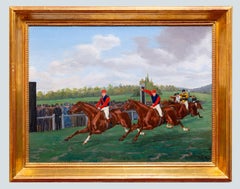 The horse race, signed George Arnull