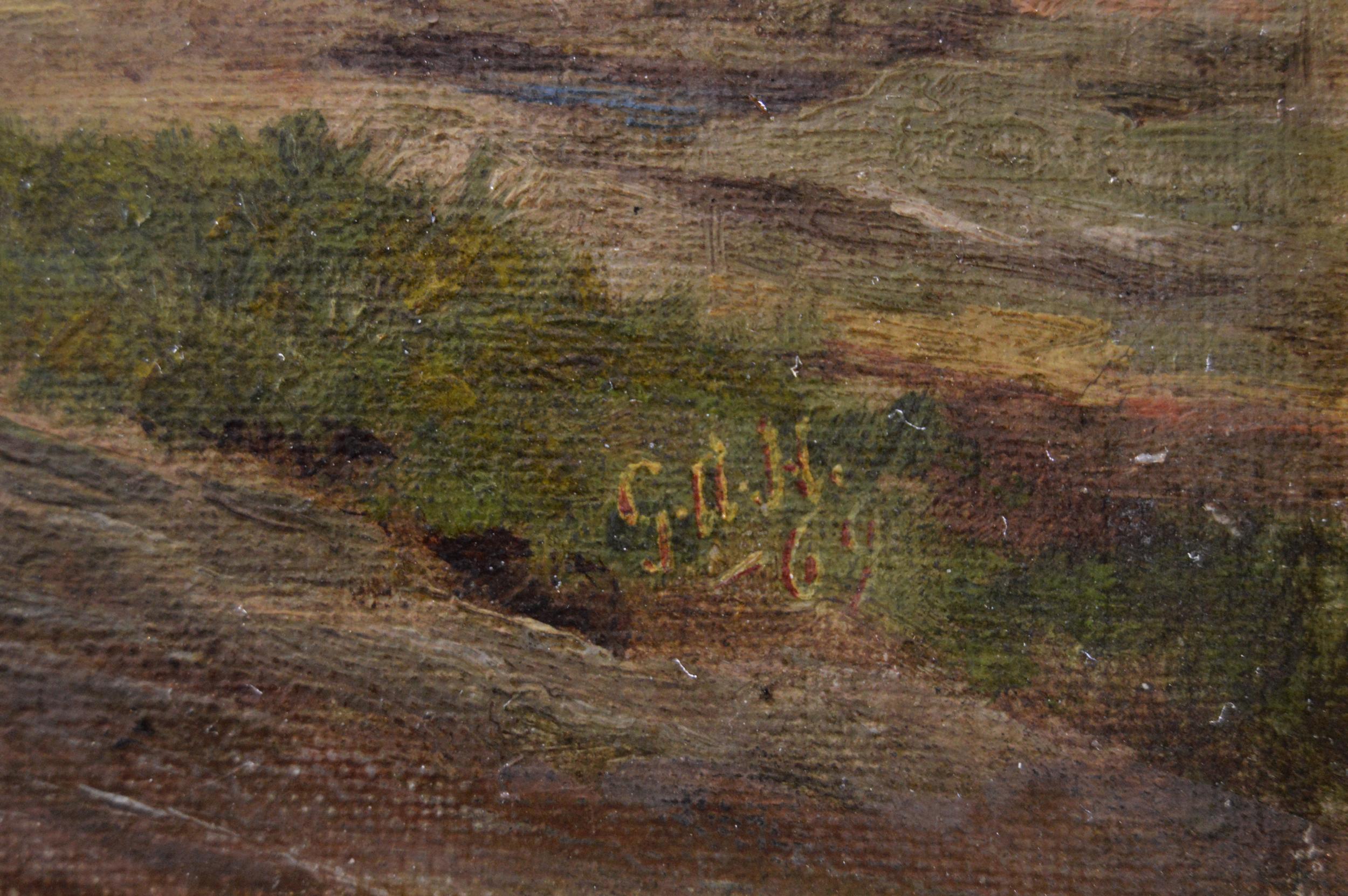 Peinture à l'huile de genre du 19e siècle représentant des jeunes filles avec des oies  en vente 3
