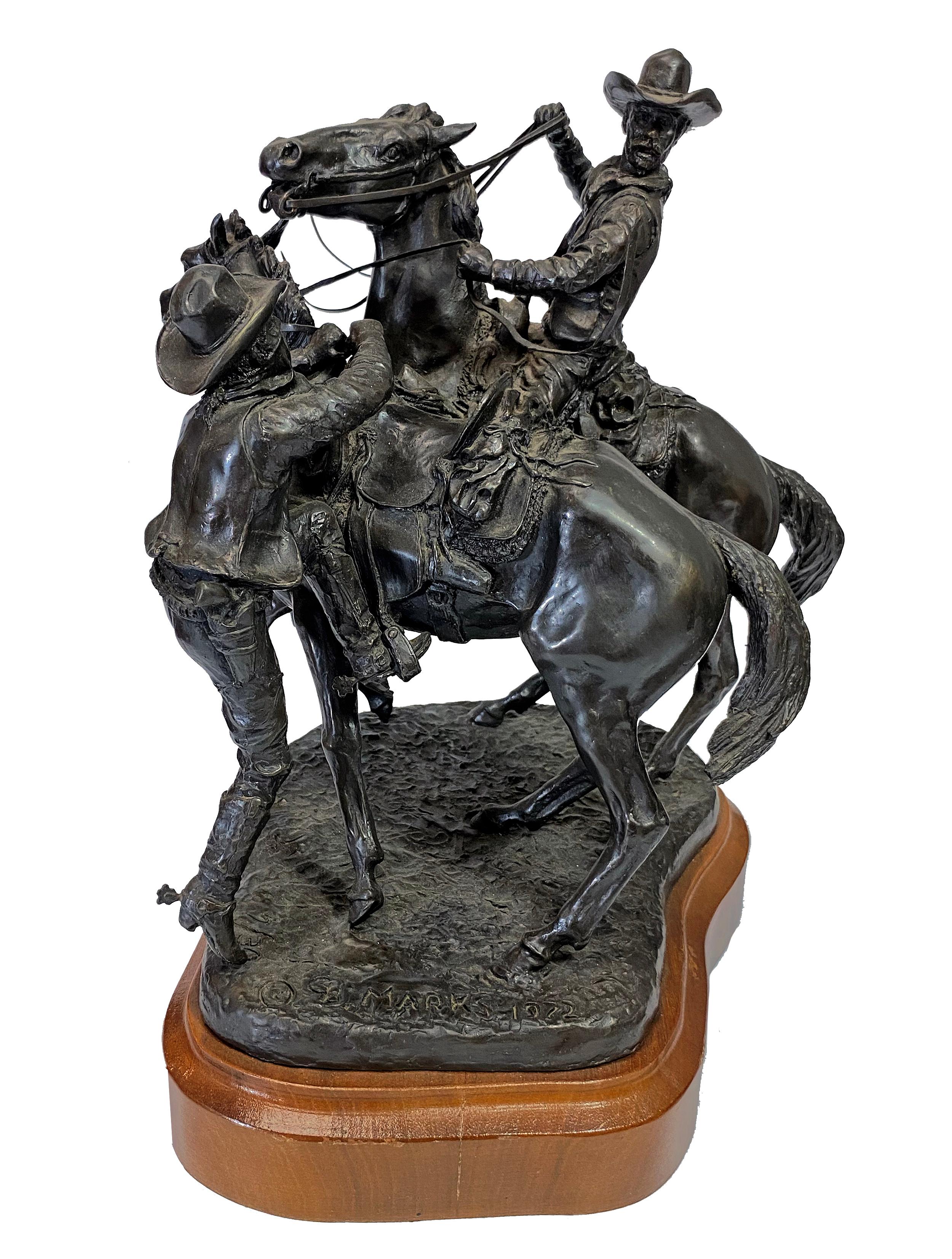 Preparing to Ride - Sculpture by George B. Marks