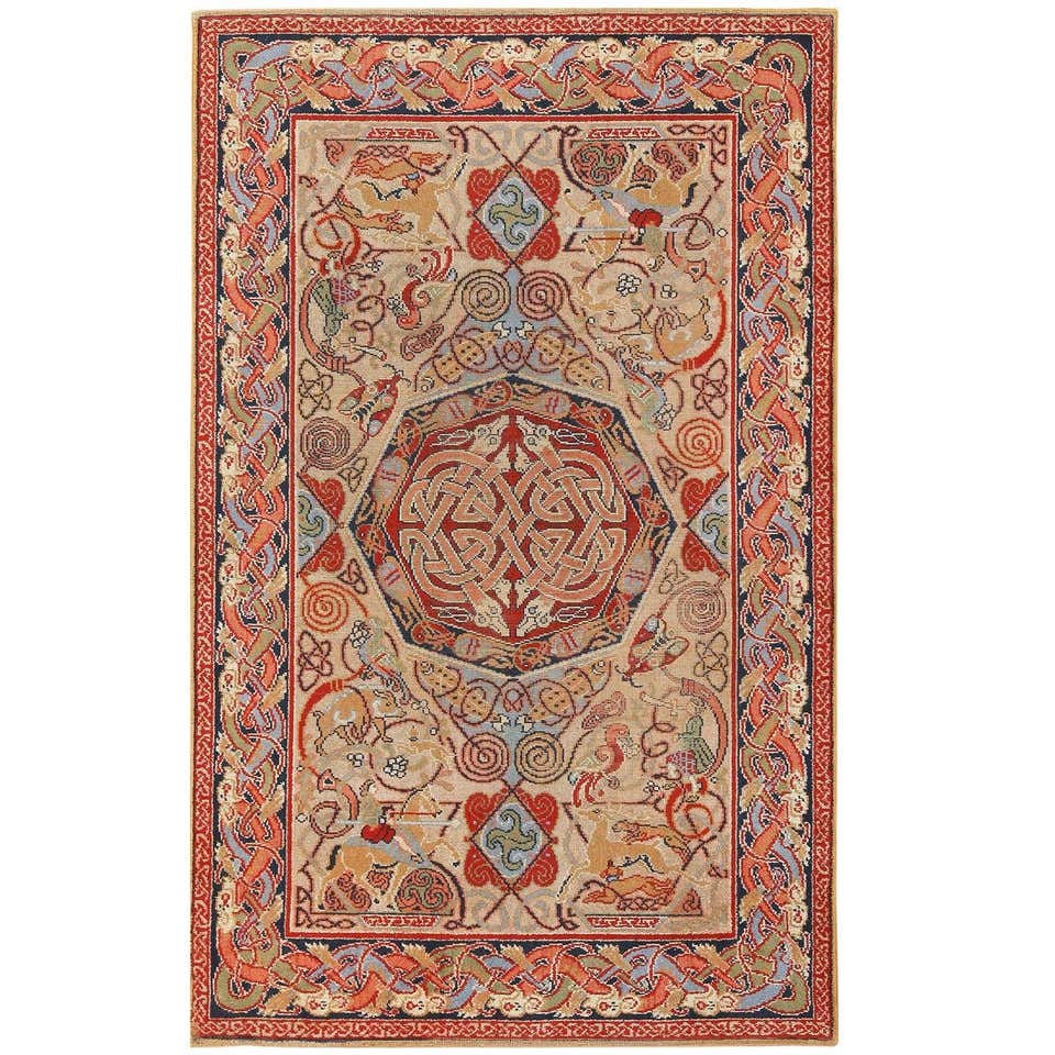 George Bain Small Celtic Hunting Rug at 1stDibs | irish celtic rugs ...