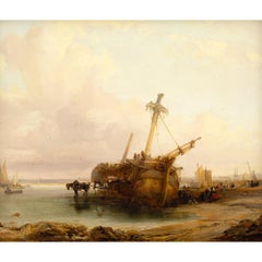 George Balmer, The Dismantled Dutchman, Oil Painting