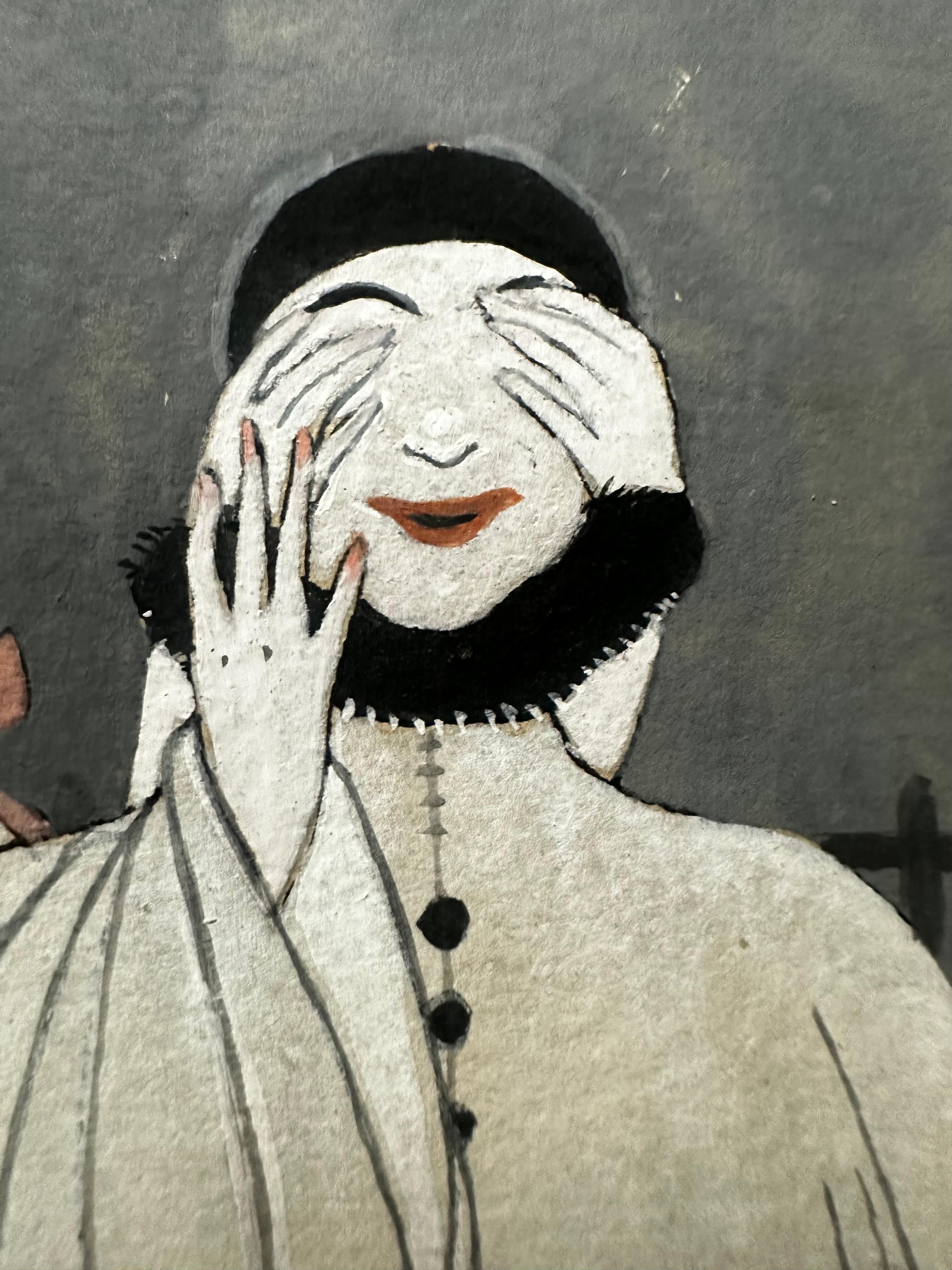 Pierrot e Colombine - Painting di George Barbier