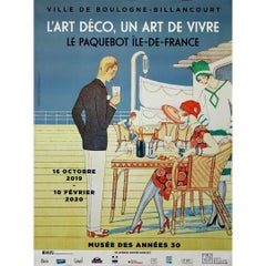 2019 original exhibition poster - elegance of Art Deco
