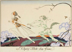 L'apres-midi d'un Faune -  Pochoir di G. Barbier - 1920
