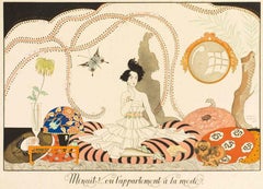 Minuit !... ou l'appartement la mode - Pochoir d'origine de G. Barbier - 1920