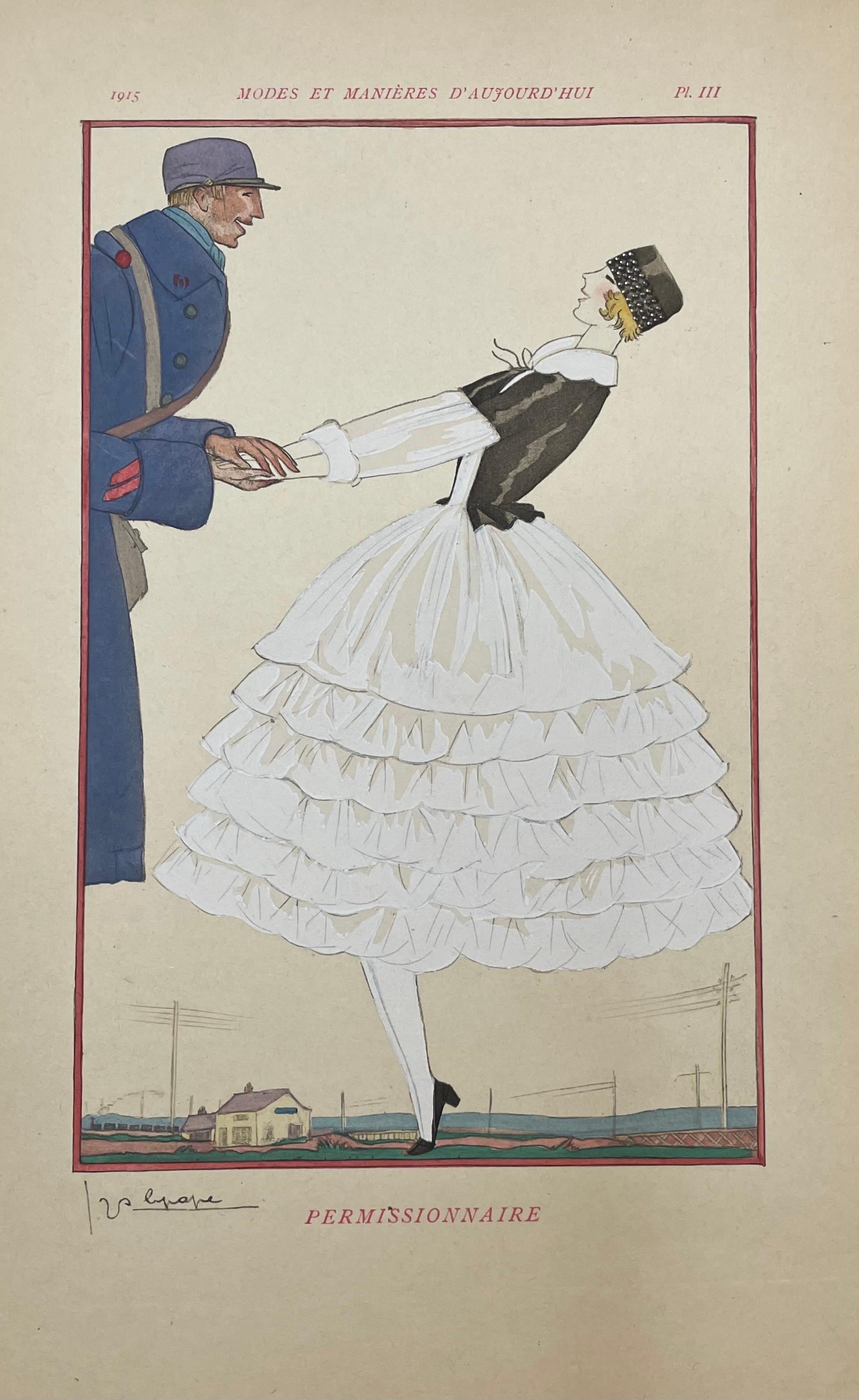 Modes et Manières d'Aujourd'hui - Print by George Barbier