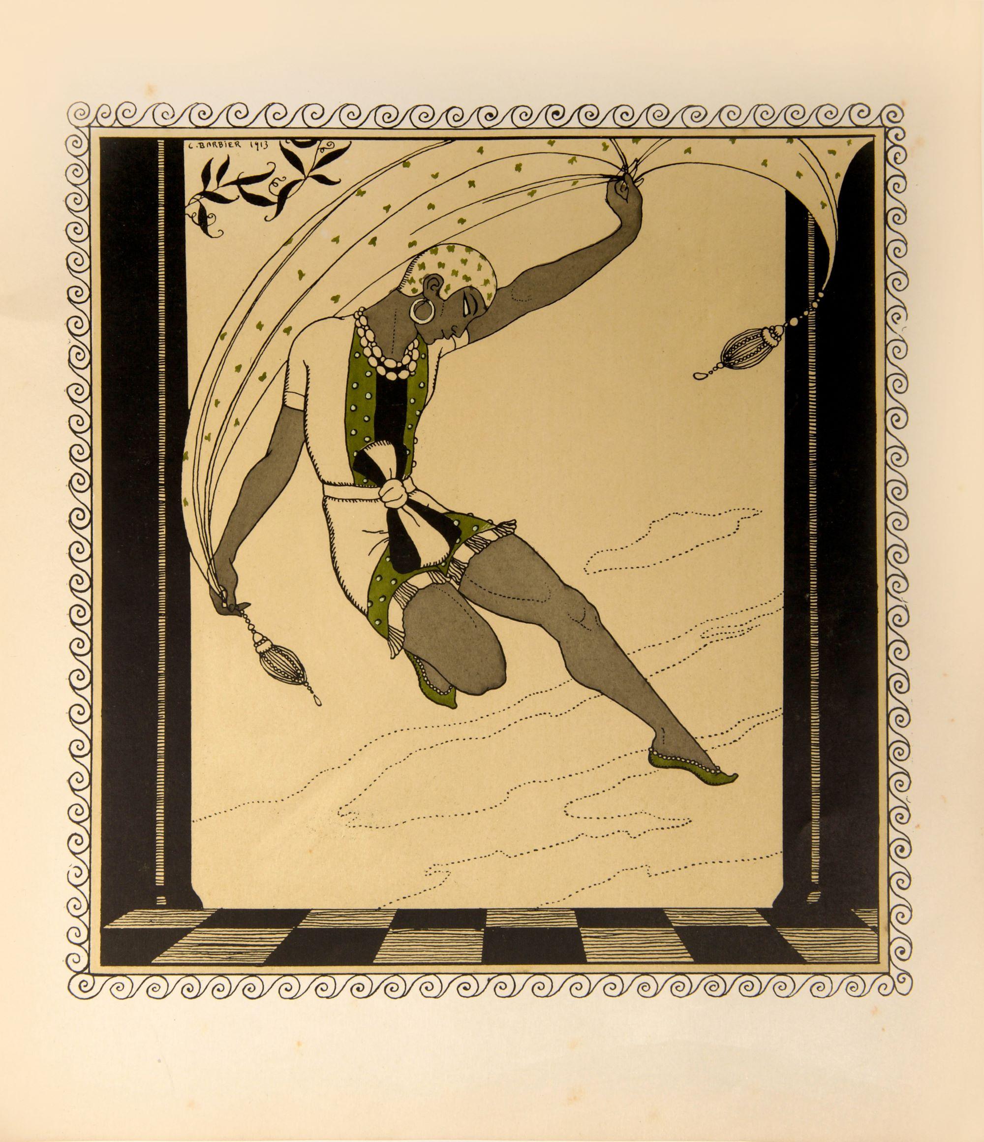 Nijinsky in Cleopatre. - Print by George Barbier