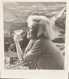 George Barris, photolithographie « Hollywood Hills », signée à la main