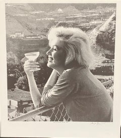 George Barris, "Hollywood Hills " photolithograph, hand signed