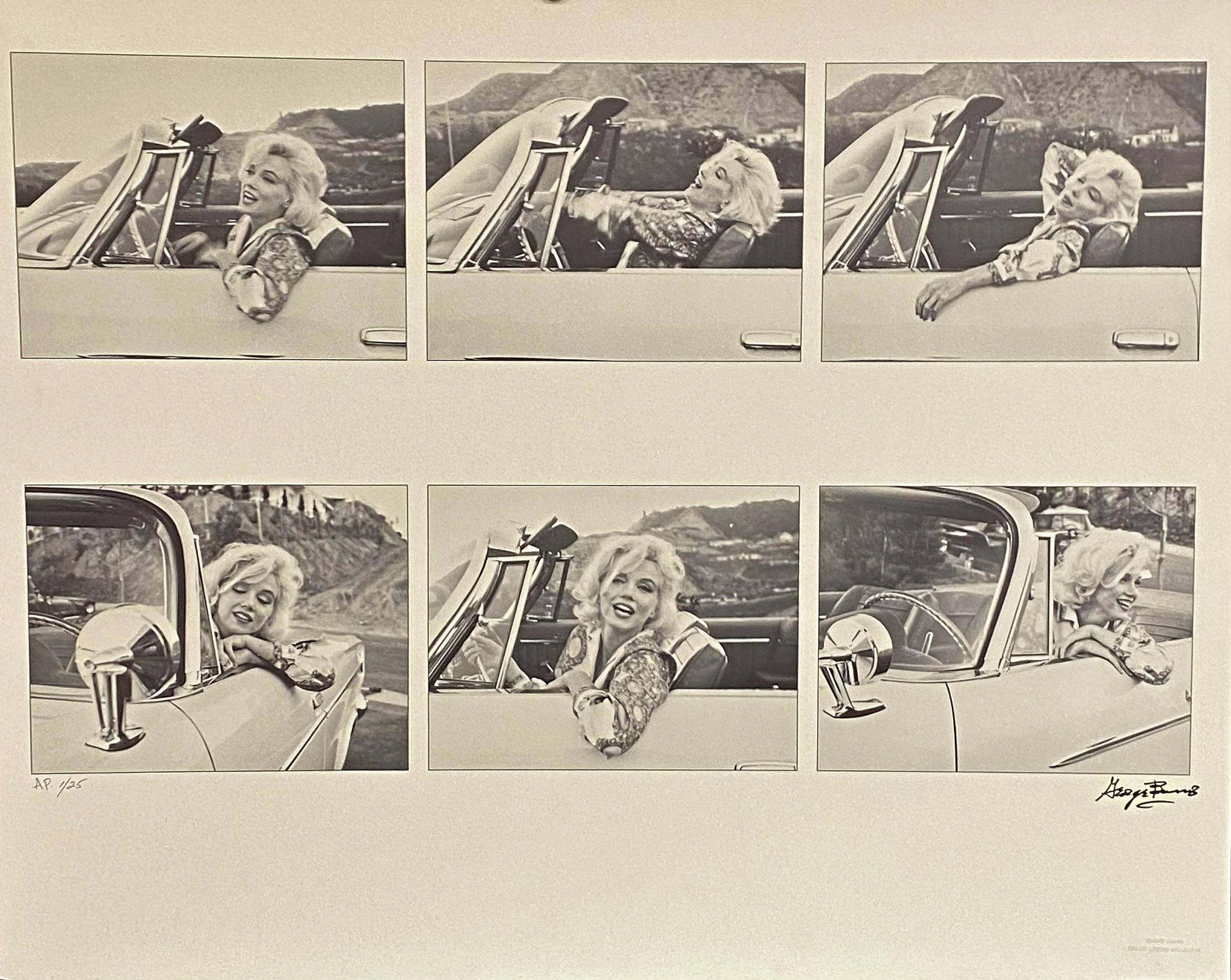 George Barris, "In Her Car Montage, " photolithograph, hand signed