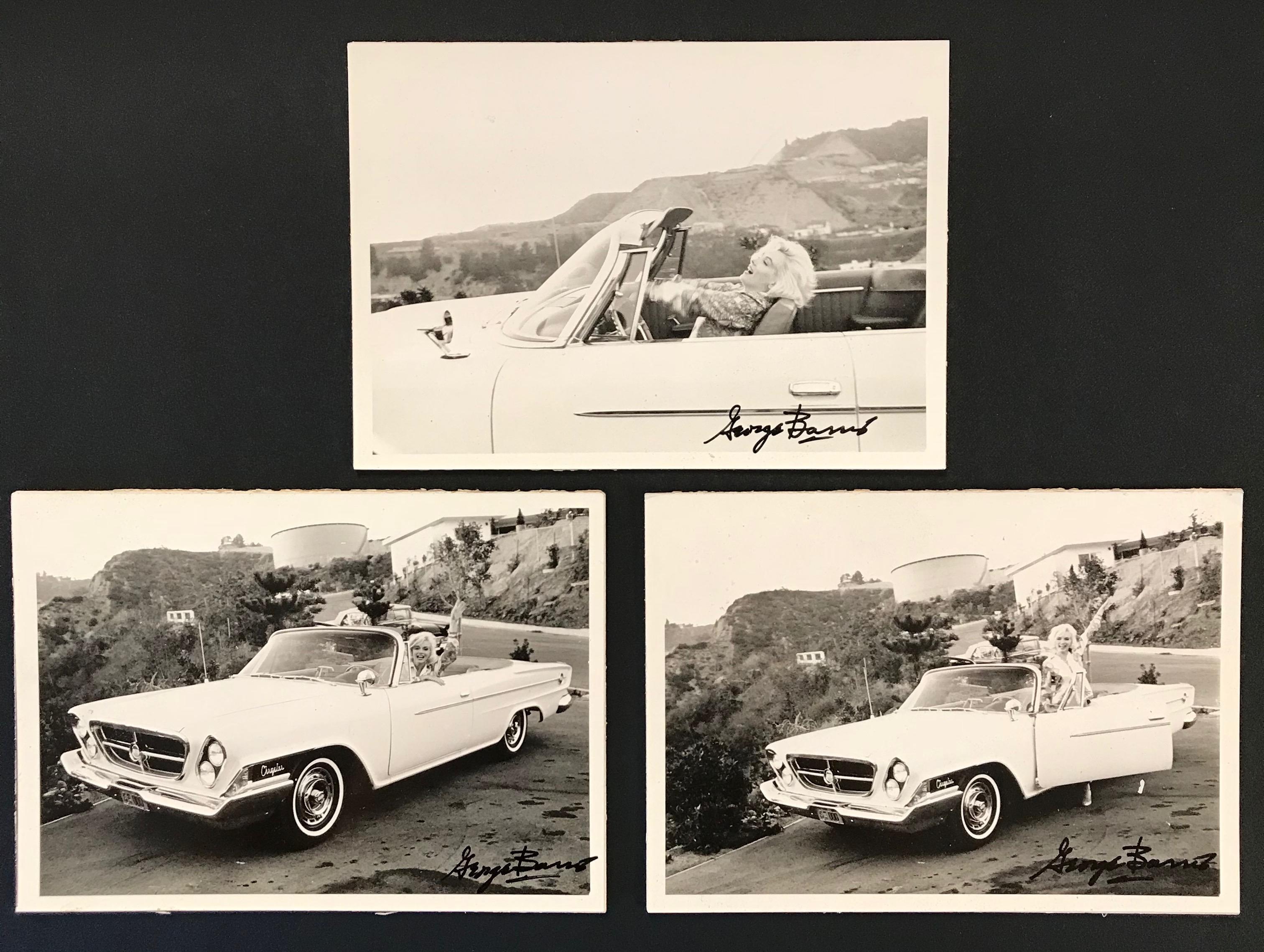 George Barris Portrait Photograph - Marilyn Monroe Car Triptych