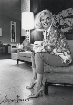 Marilyn Monroe in Pucci Jacket on Couch Vintage Original Photograph