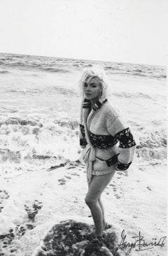 Marilyn Monroe Posed in the Surf Vintage Original Photograph