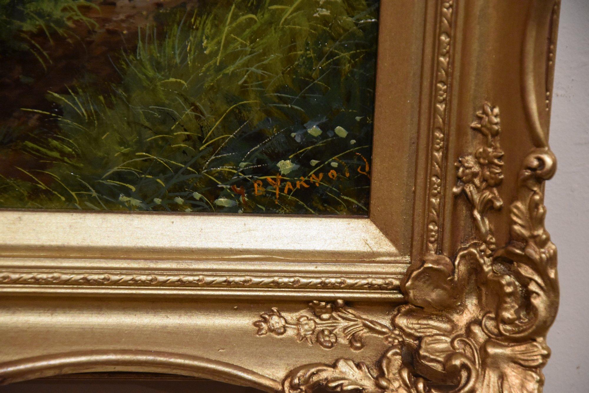 Coppia di dipinti a olio di George Batista Yarnold 