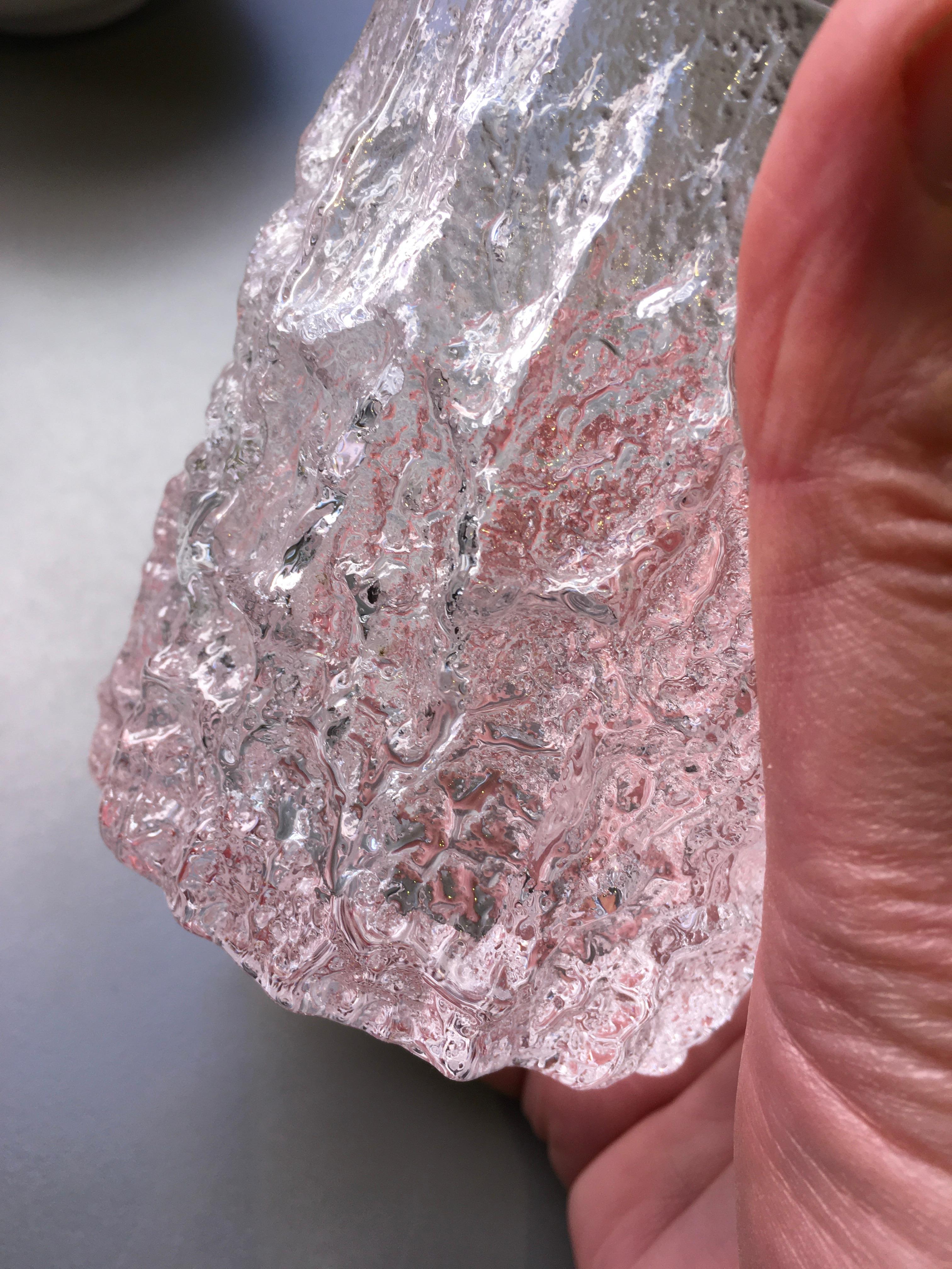 Late 20th Century Geoffrey Baxter M31 Glacier Crystal Whiskey Rocks Tumblers 1960s Whitefriars