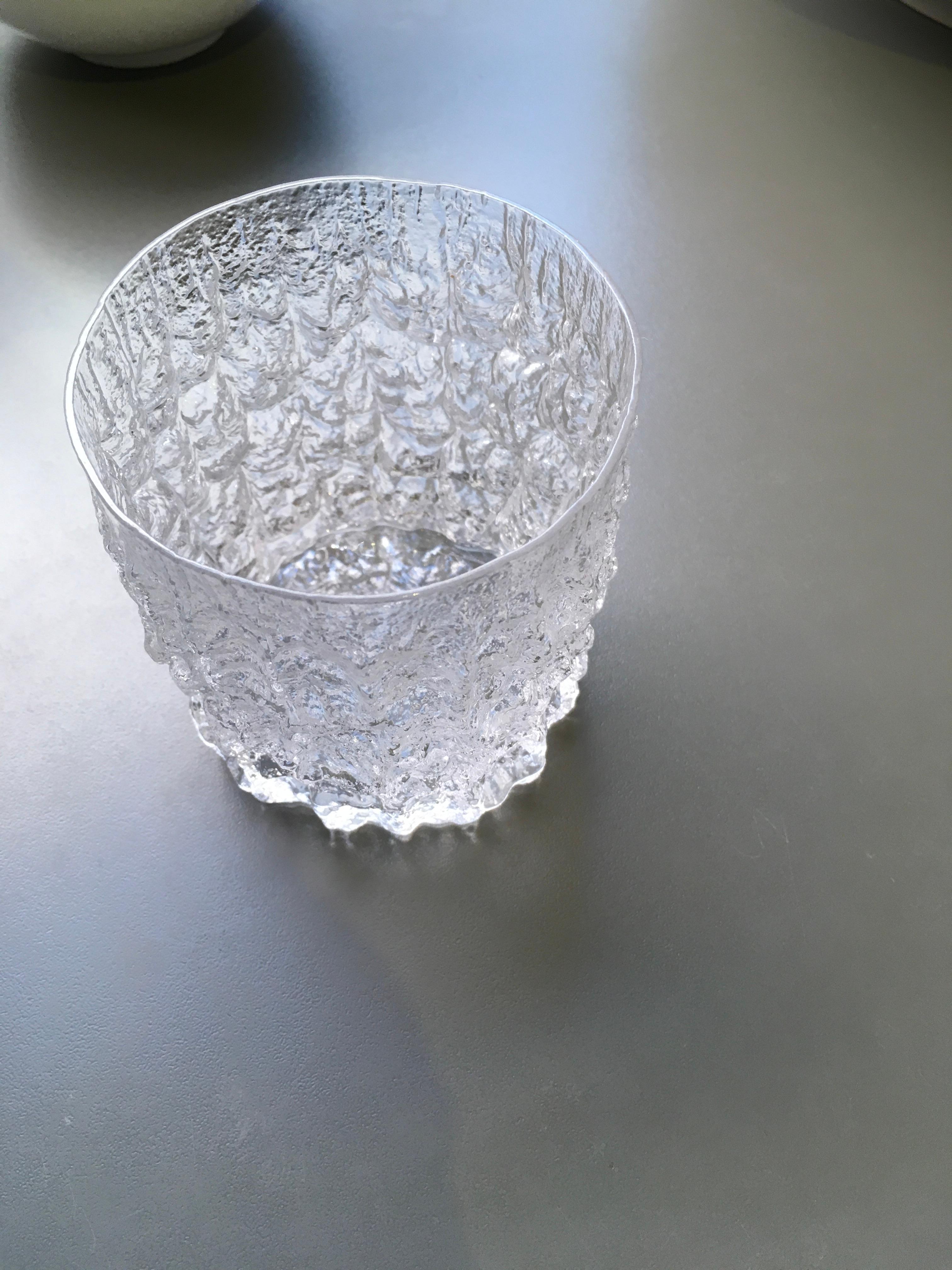 Geoffrey Baxter M31 Glacier Crystal Whiskey Rocks Tumblers 1960s Whitefriars 4