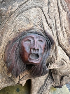 George Beach 20th Century Native American Carving "Buffalo Song" c. 1995 - W7407