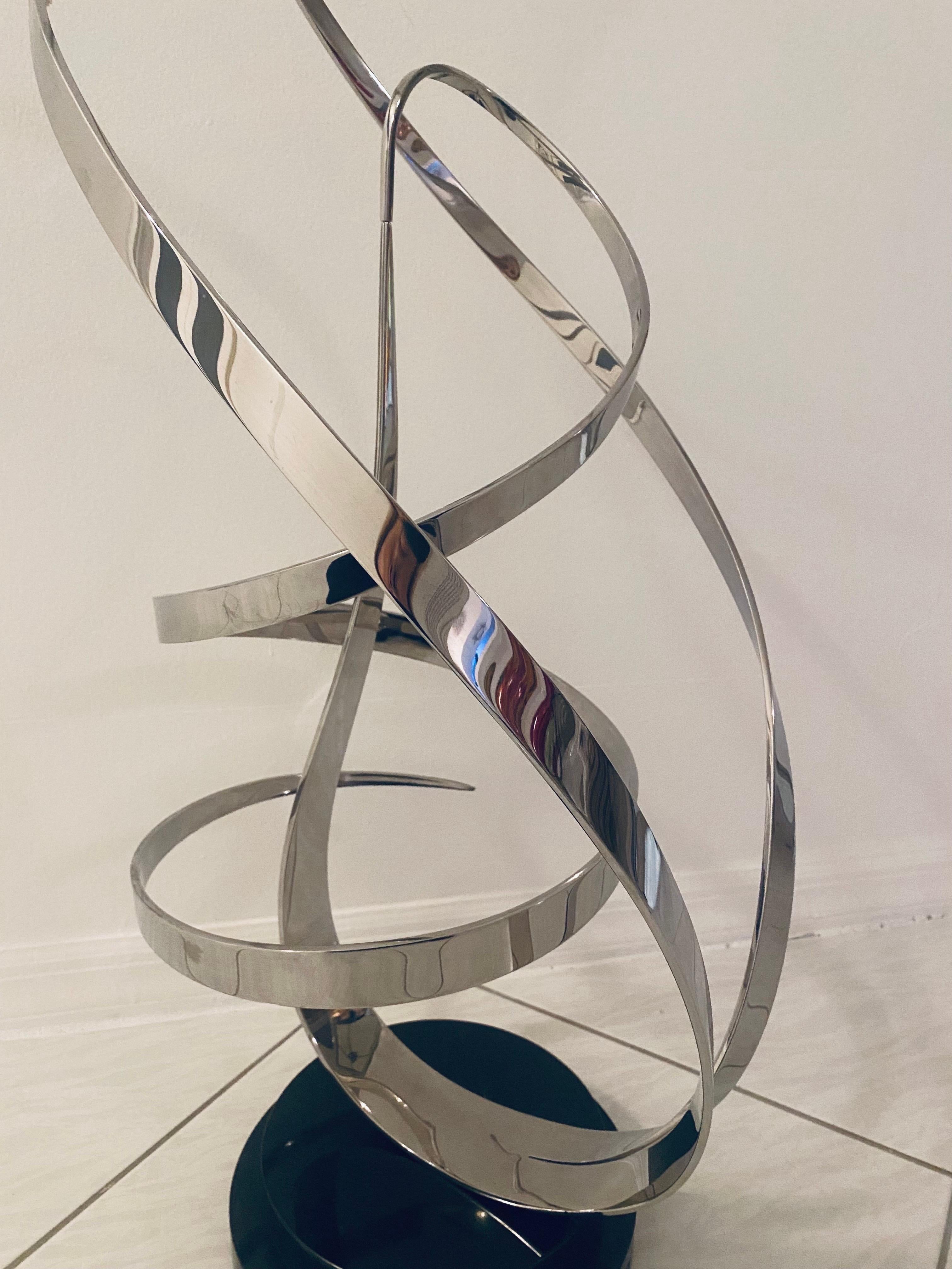 George Beckmann Kinetic Stainless Steel Sculpture 3