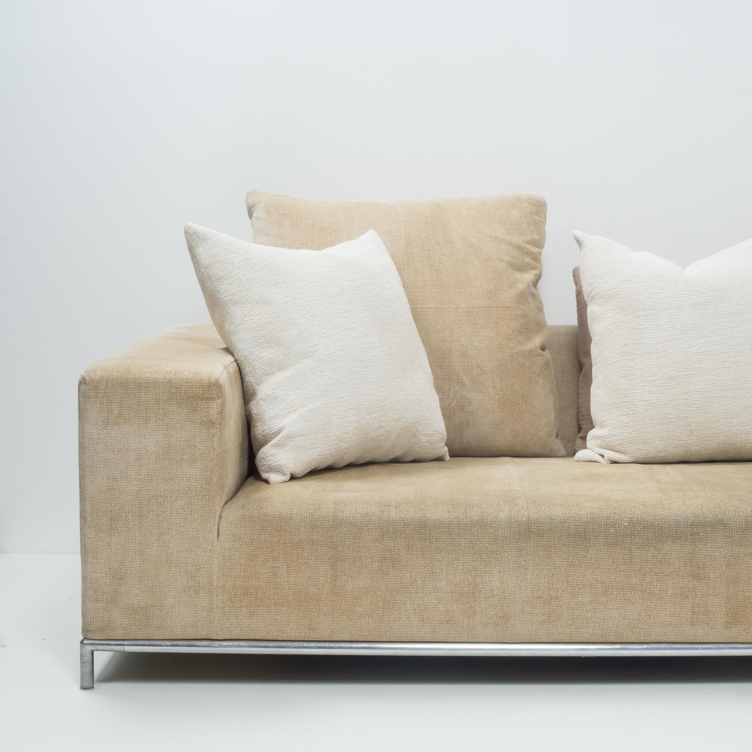 Fabric George Beige Corner Sofa by Antonio Citterio for B&B Italia