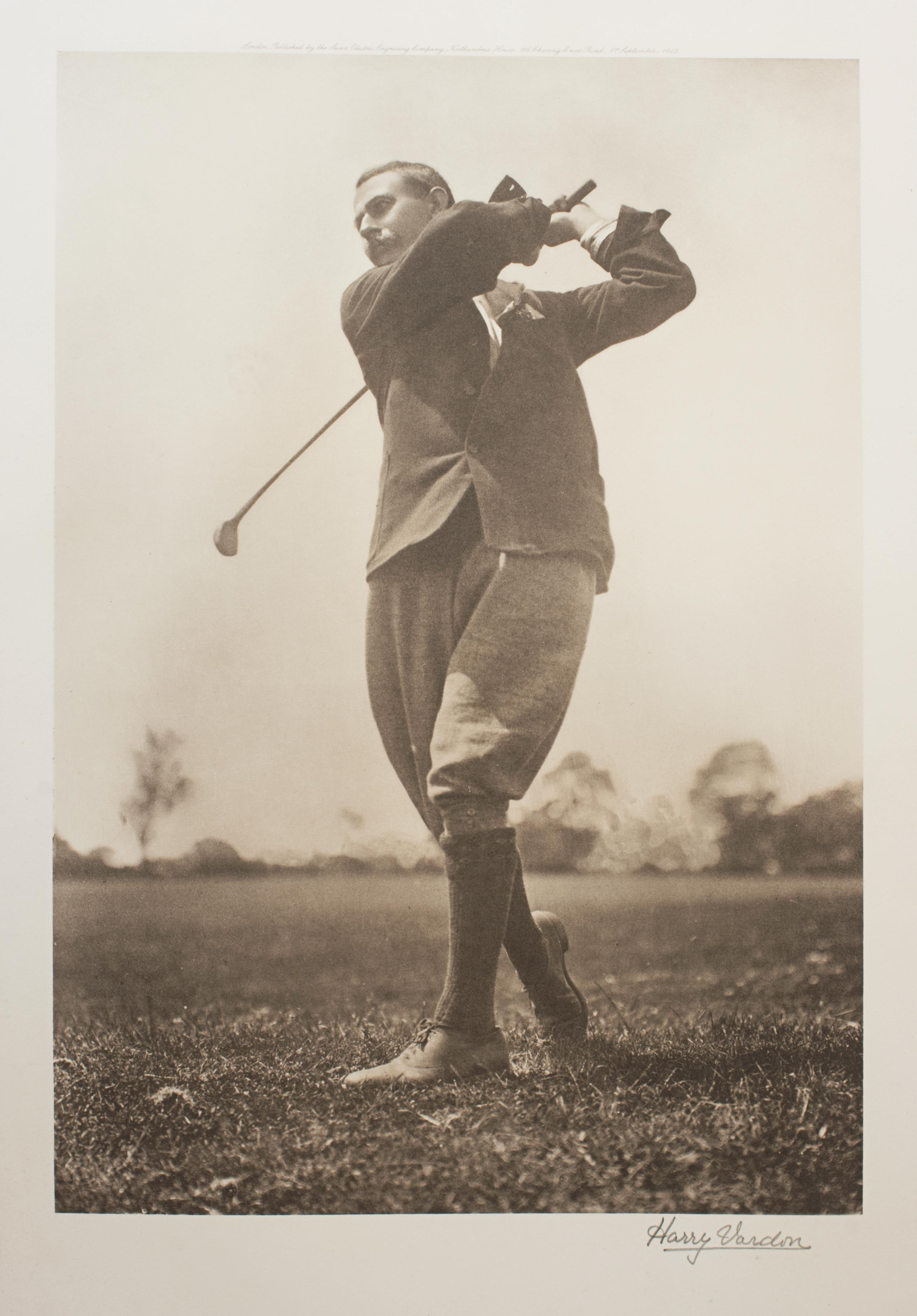 George Beldam, Harry Vardon Fotogravüre (Britisch) im Angebot