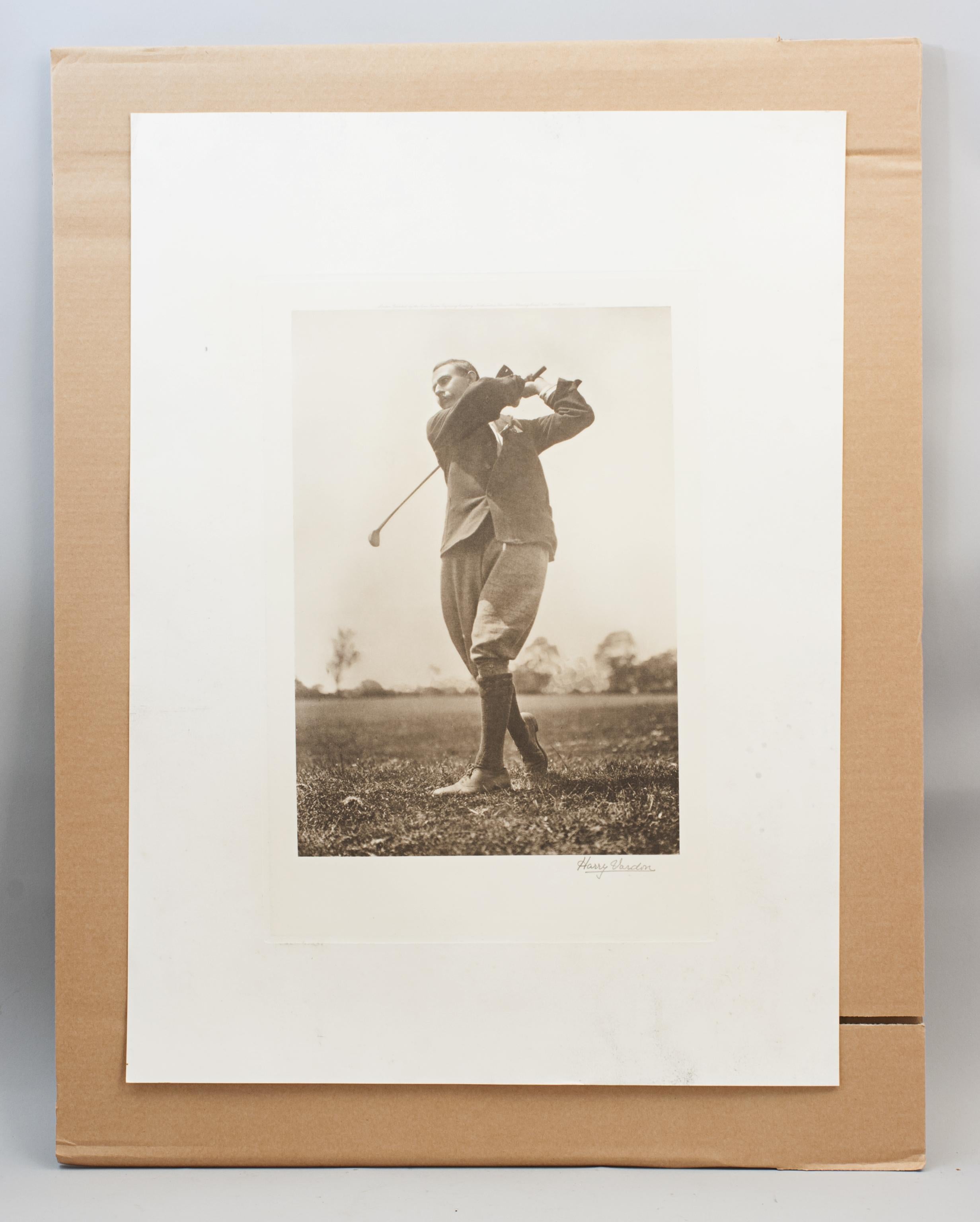 George Beldam, Harry Vardon Fotogravüre im Angebot 1