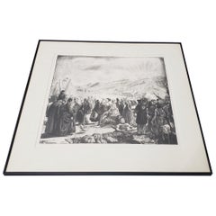 George Bellows "Irish Fair" Original Signed Lithograph, circa 1923