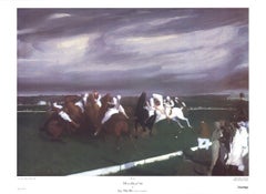 1983 After George Bellows 'Polo at Lakewood' Brown Offset Lithograph