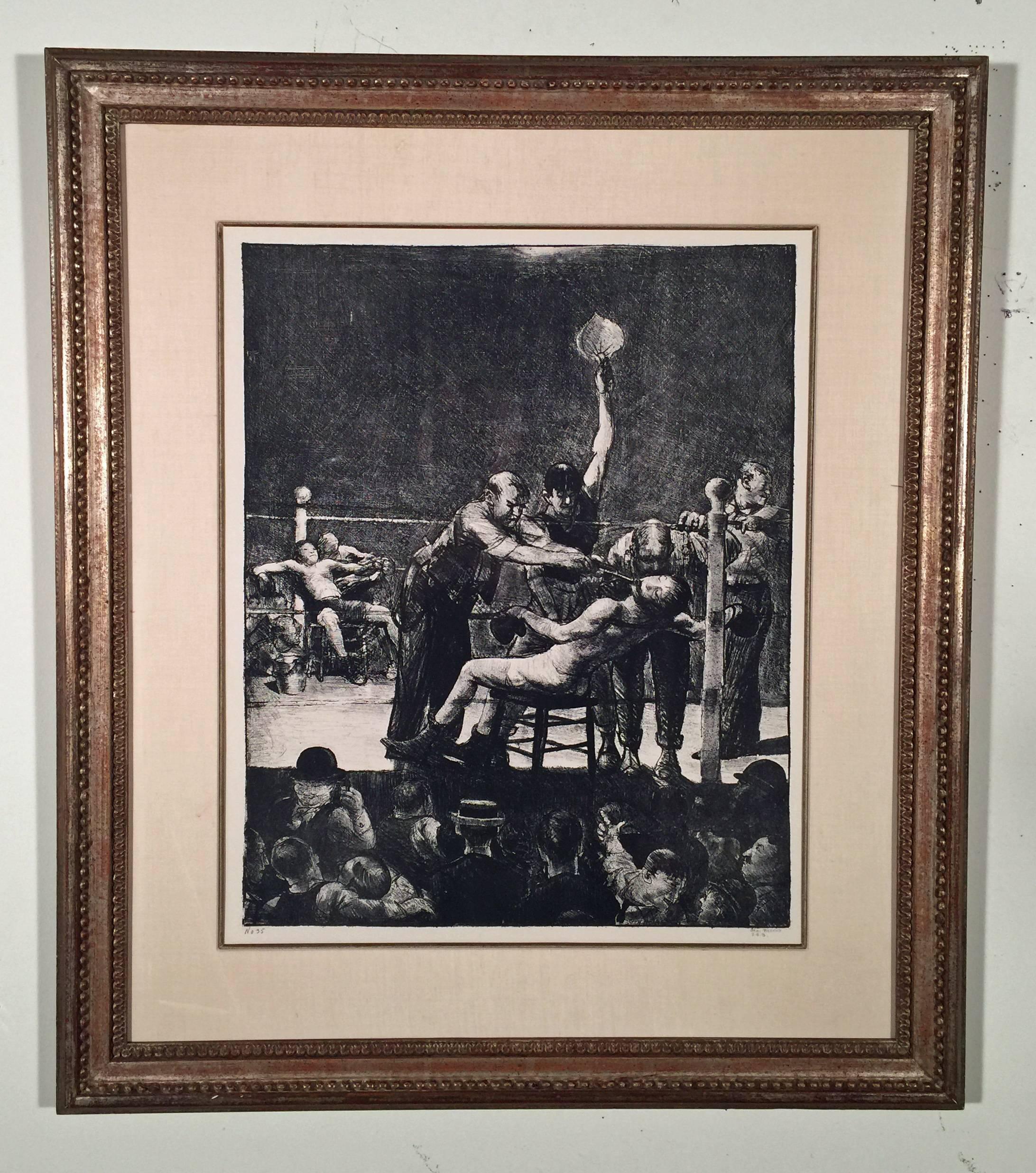 BETWEEN ROUNDS - Print by George Wesley Bellows