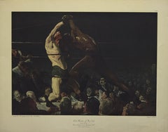 Vintage "Both Members of This Club" New York Graphic Society Print, After George Bellows