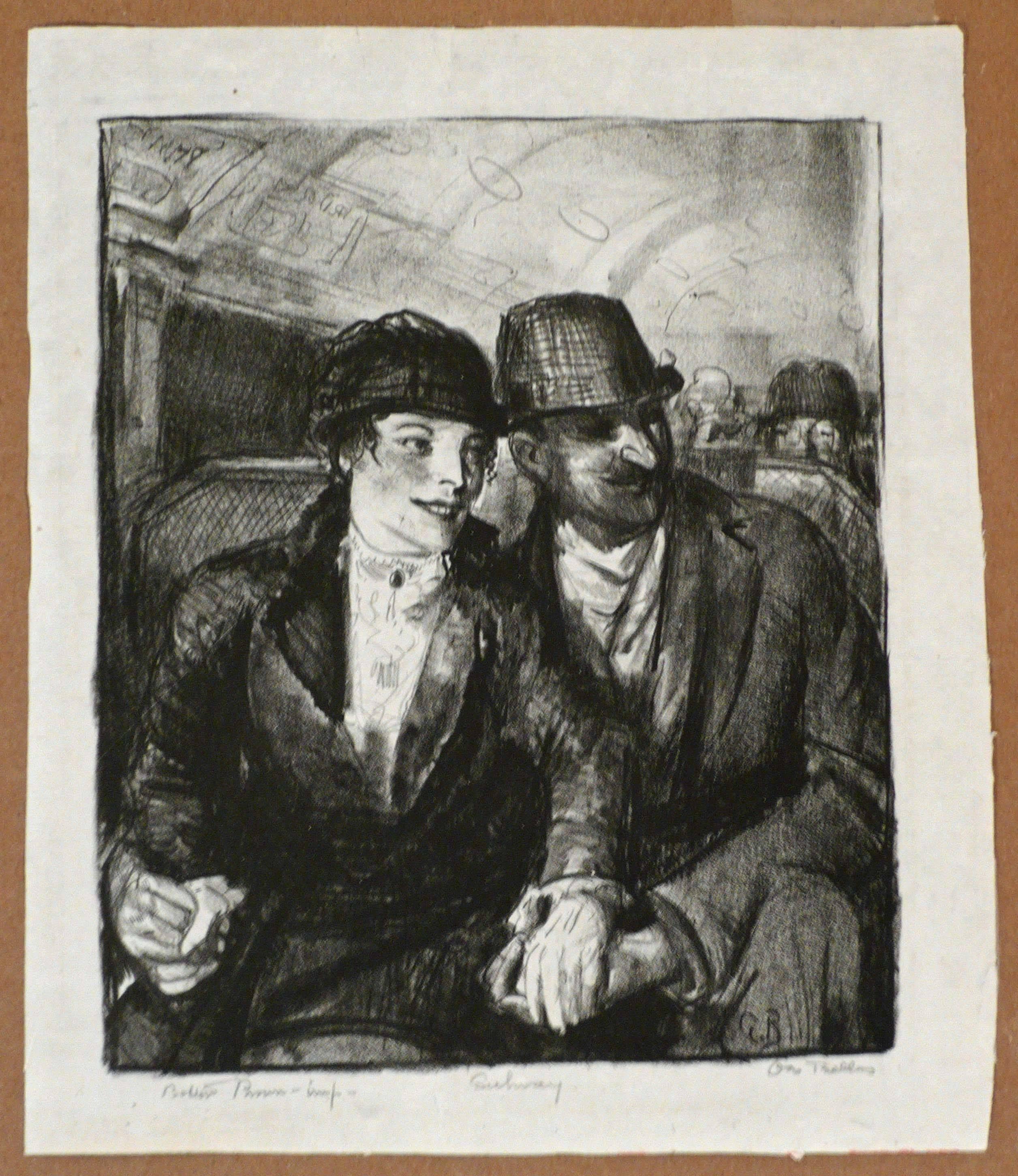 IN THE SUBWAY - Print by George Wesley Bellows