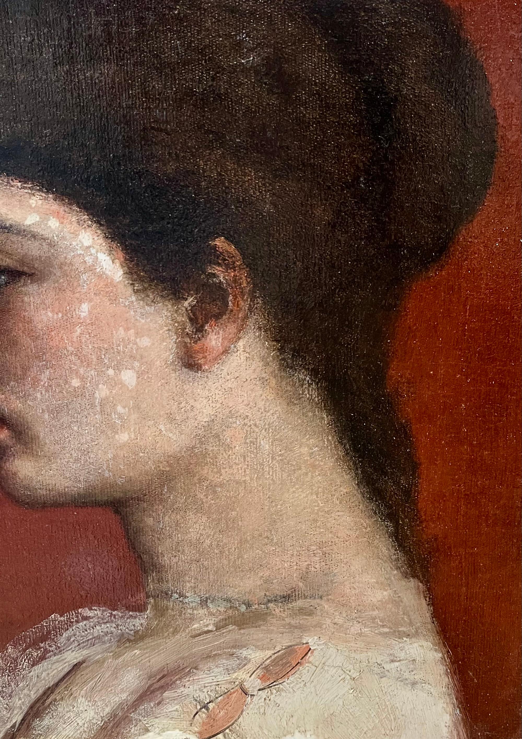 Le Portrait de Mme Charles H. Miller de George JR est un exemple discret et convaincant de portrait américain de la fin du XIXe siècle, alliant précision académique et retenue poétique. Exposée à la National Academy of Design en 1875, l'œuvre