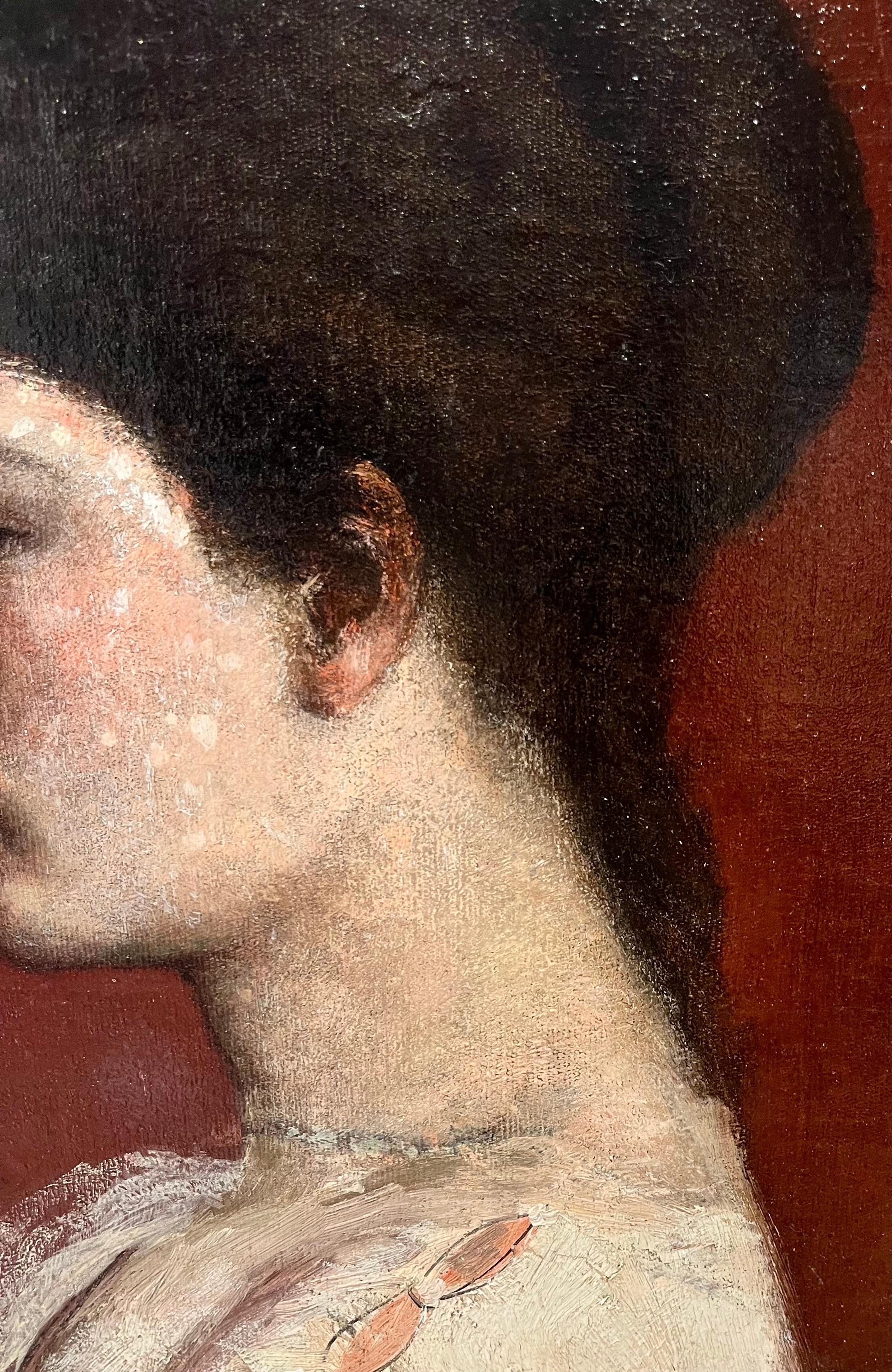 Portrait classique du XIXe siècle de Mme Charles H. Miller 1