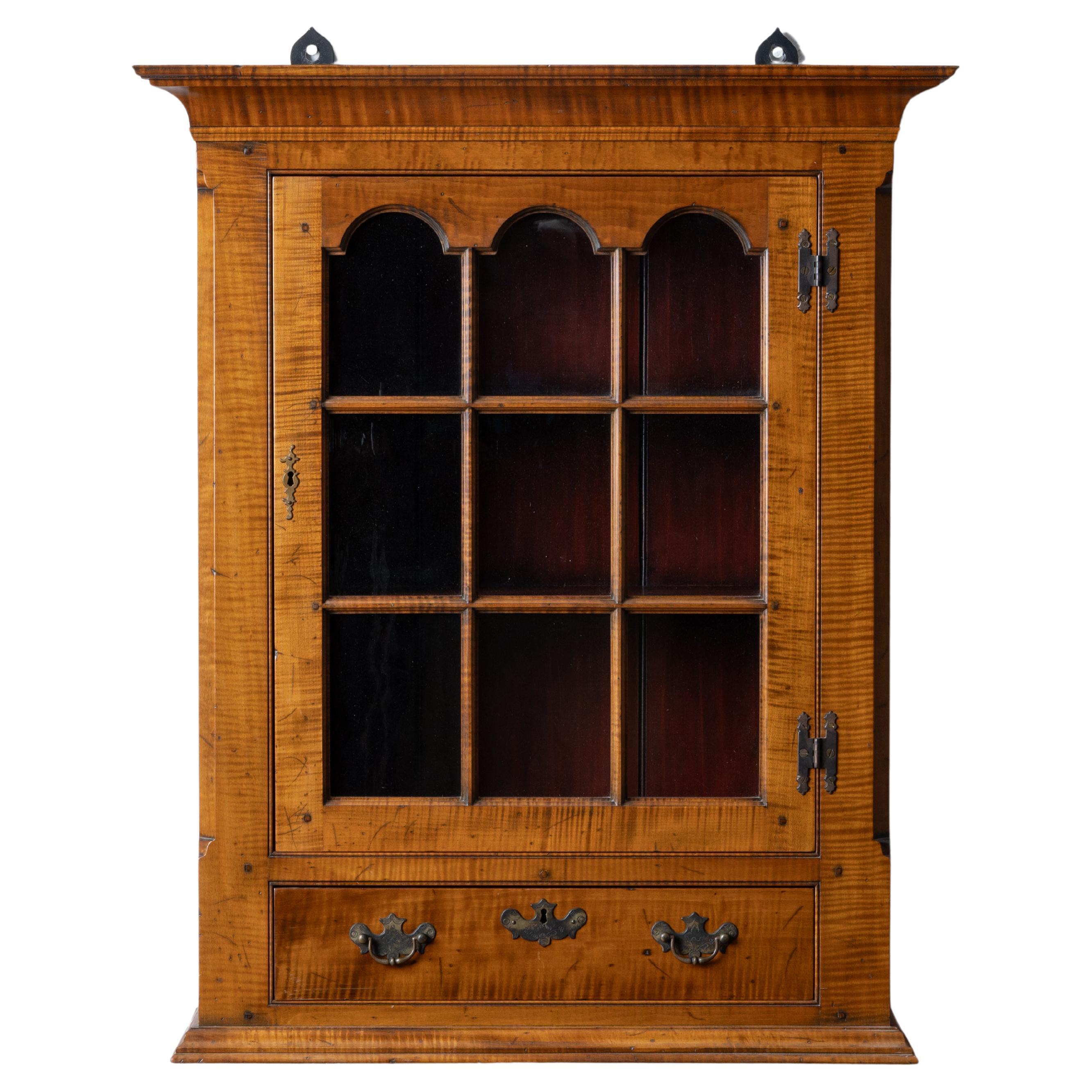 George Beshore Maple Hanging Cupboard For Sale