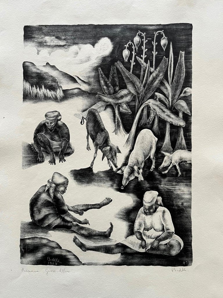 George Biddle Animal Print - Banana Grove 