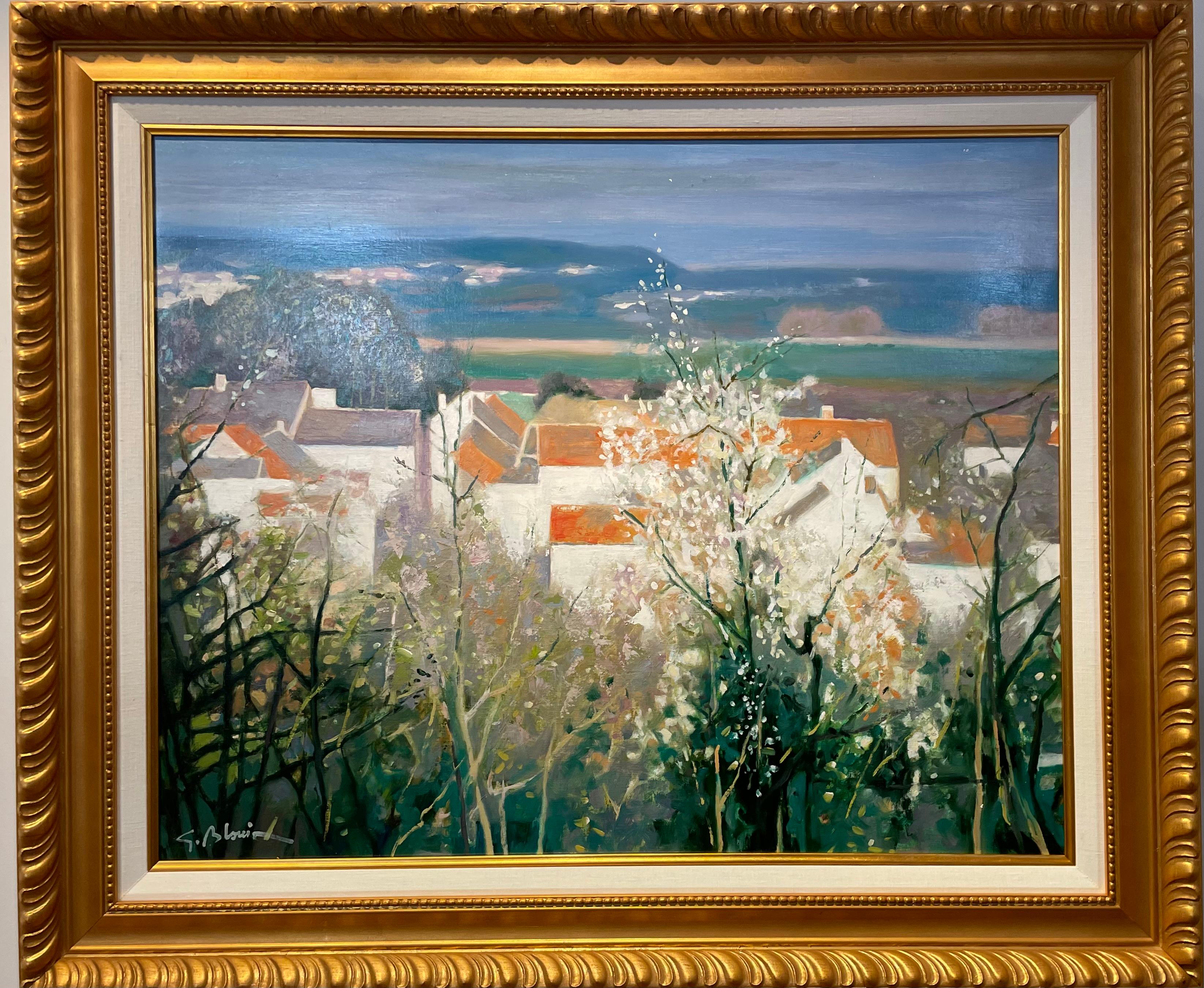 Landscape Painting George Blouin - Ville sur Marne