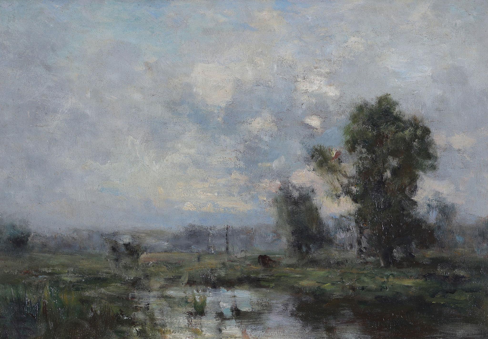 The Country River - Painting by George Boyle