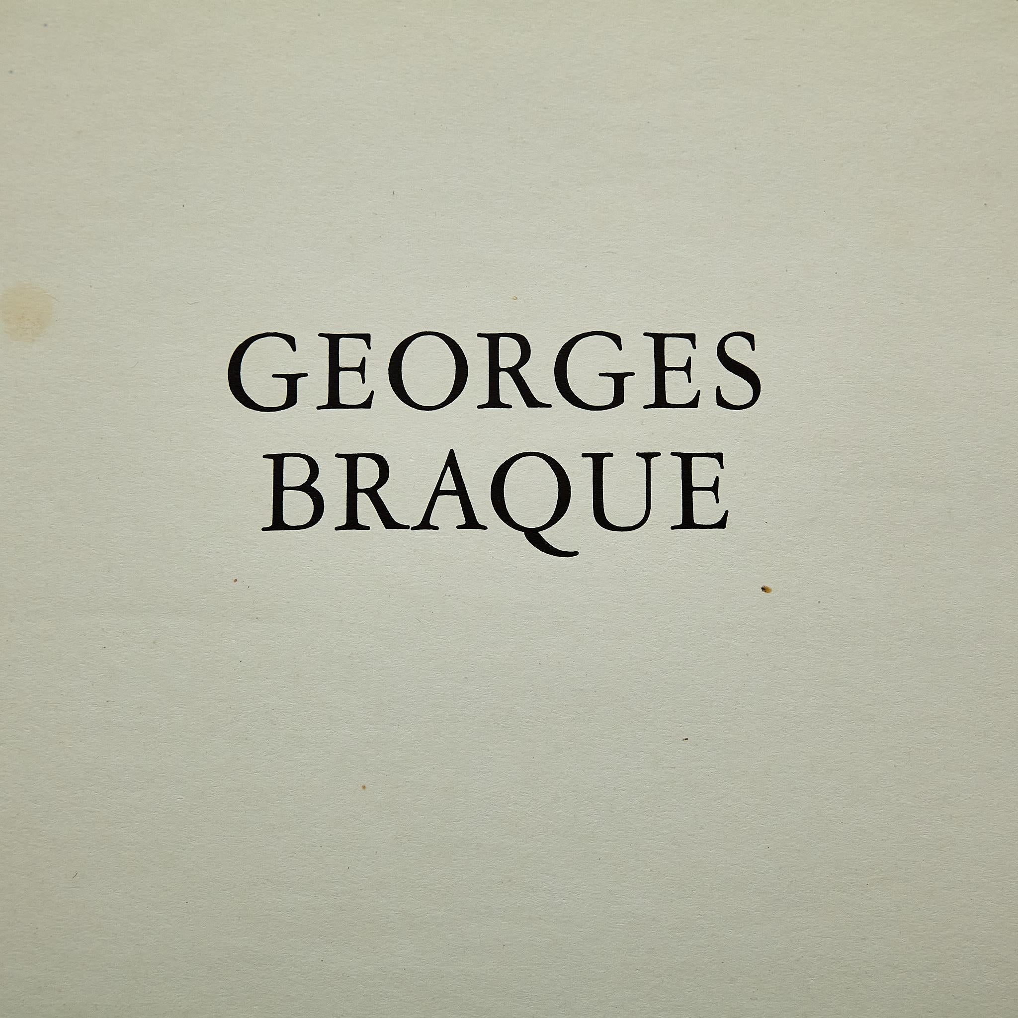 French George Braque Book by Ing. C. Olivetti, 1958 For Sale