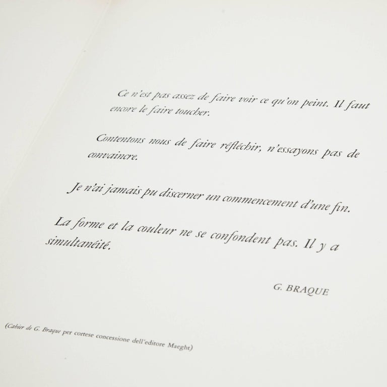 European George Braque Book For Sale