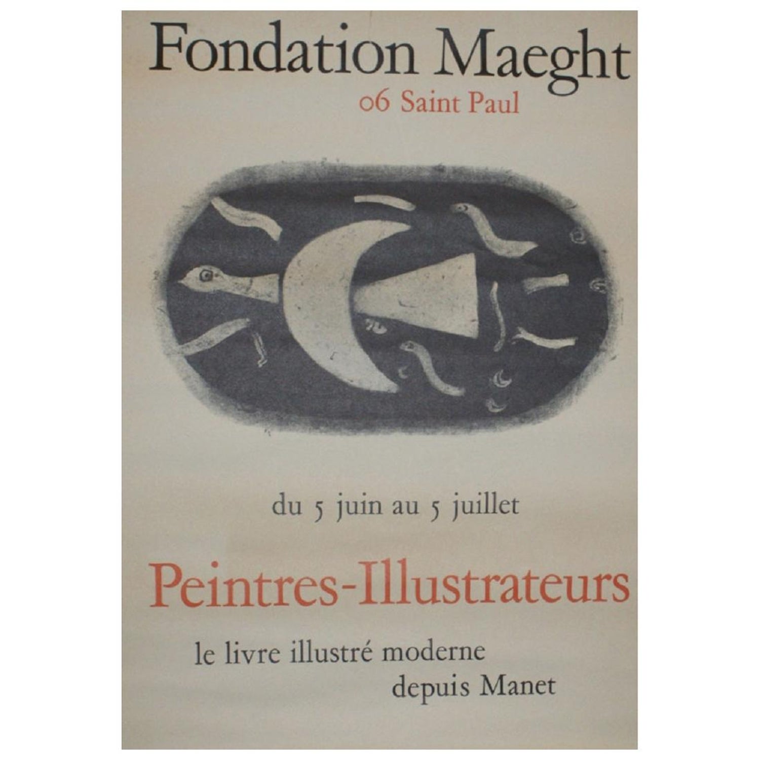 George Braque Fondation Maeght 'Peintres-Illustrateurs' Poster For Sale at  1stDibs