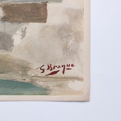 George Braque Cubism French Color Lithography on Paper, circa 1980