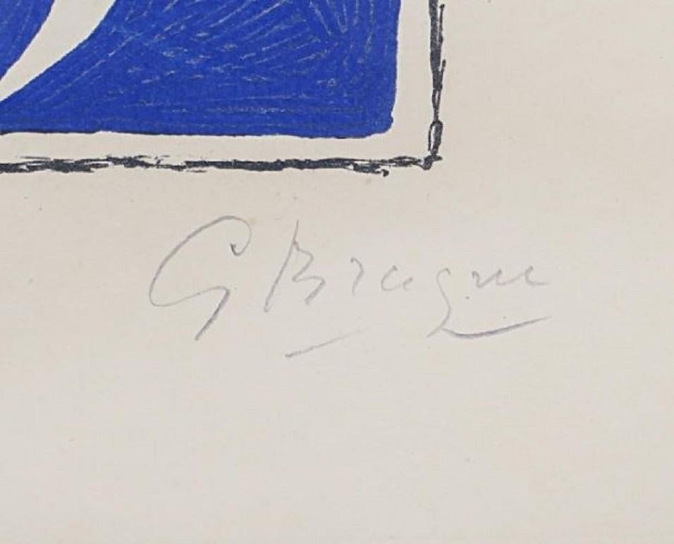 Août (Oiseau en vol) - Moderne Print par George Braque