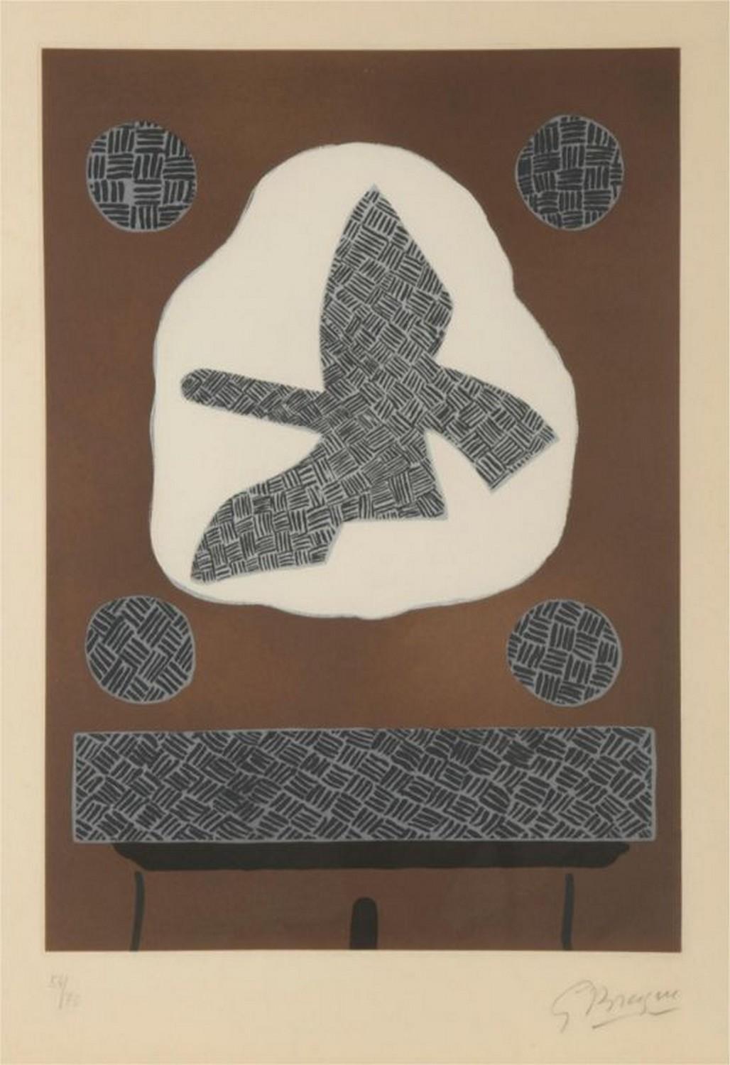 George Braque Abstract Print - Bird of passage 