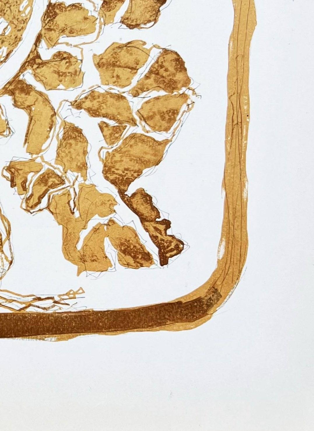 Carnets intimes de Braque IX - Gray Print by George Braque