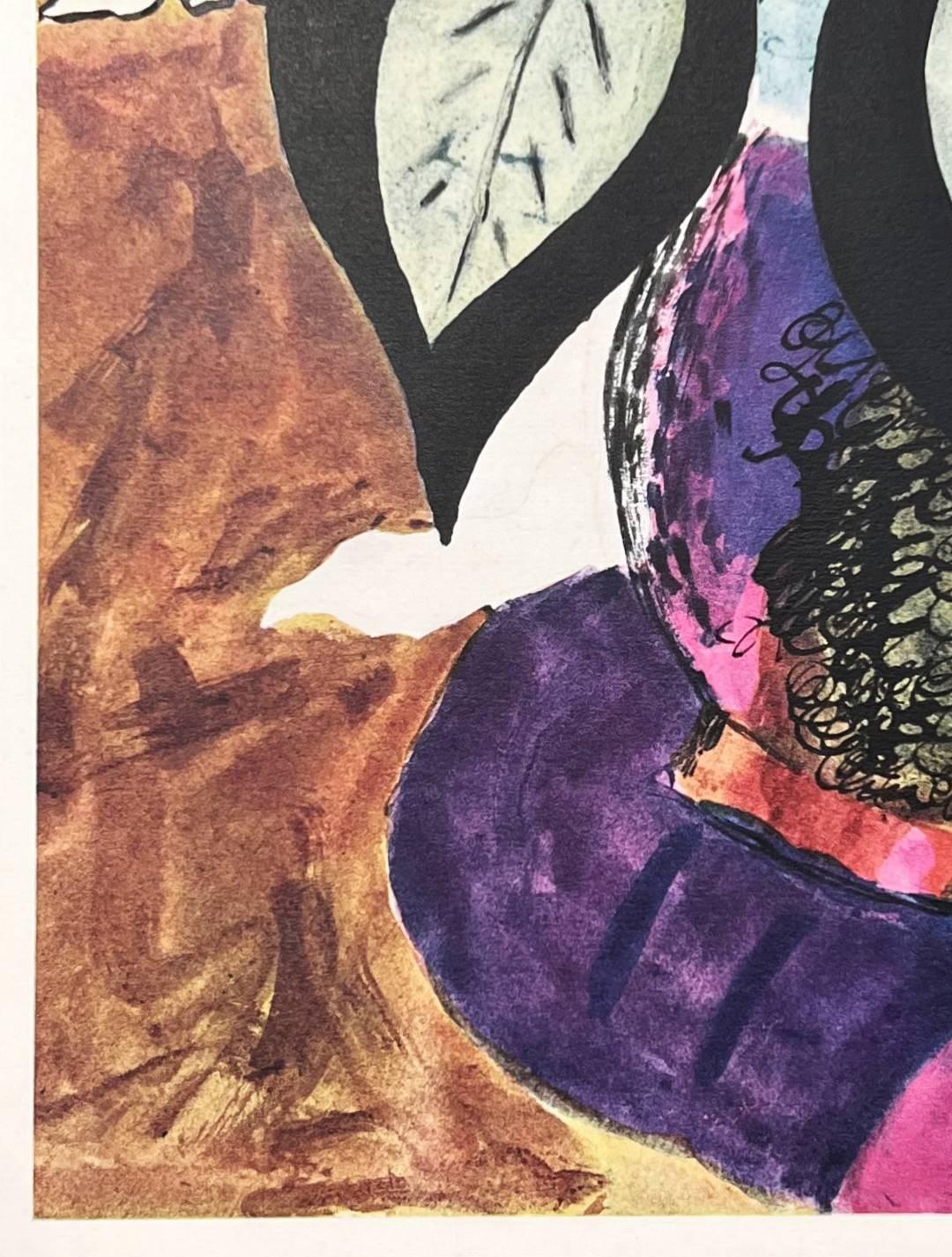 Carnets intimes de Braque VIII - Print Marrone di George Braque