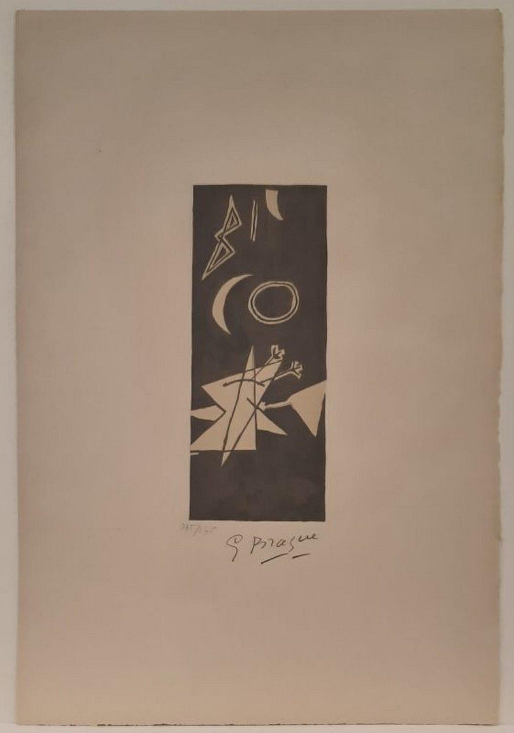 George Braque Abstract Print - Ciel Gris II