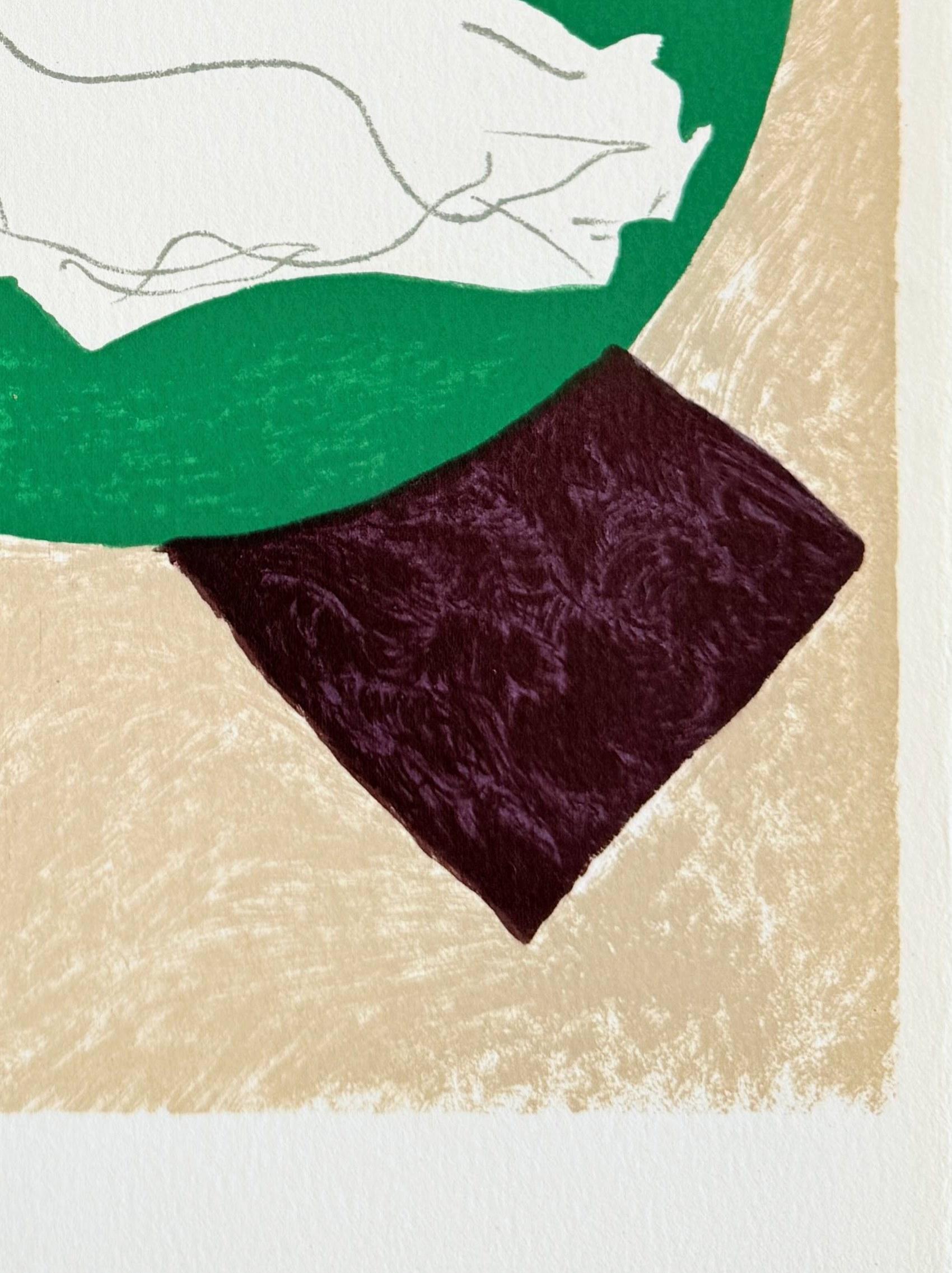 Georges Braque (1882-1963) - Colombe sur fond vert

Litografia del 1975.

Edizione 371/575 (la fotocopia del colophon è inclusa).

Dimensioni dell'opera: 31 x 24 cm.

Piatto firmato.

Ogni copia di questa litografia include la pagina originale